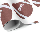 Amerikaans Football Gridiron Ball Pattern Cadeaupapier (Rol Hoek)