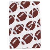 Amerikaans Football Gridiron Ball Pattern Medium Cadeauzakje (Voorkant)