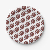 Amerikaans Football Gridiron Ball Pattern Papieren Bordje (Voorkant)