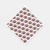 Amerikaans Football Gridiron Ball Pattern Servet (Hoek)