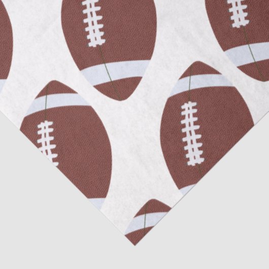 Amerikaans Football Gridiron Ball Pattern Tissuepapier (Detail)