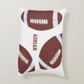Amerikaans Football Gridiron Ball Persoonlijk Accent Kussen (Achterkant (Verticaal))