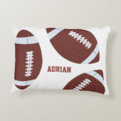 Amerikaans Football Gridiron Ball Persoonlijk Accent Kussen (Achterkant)