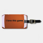 Amerikaans Football: Ik hou van dit spel Bagagelabel (Voorkant horizontaal)