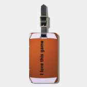 Amerikaans Football: Ik hou van dit spel Bagagelabel (Voorkant verticaal)