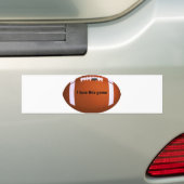 Amerikaans Football: Ik hou van dit spel Bumpersticker (Op auto)