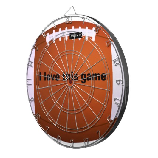 Amerikaans Football: Ik hou van dit spel Dartbord (Voorkant Rechts)