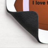 Amerikaans Football: Ik hou van dit spel Muismat (Hoek)