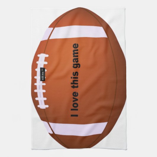 Amerikaans Football: Ik hou van dit spel Theedoek (Verticaal)