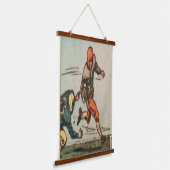 Amerikaans Football Illustratie Hangend Wandkleed (Gebogen)