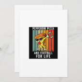  Amerikaans Football Illustratie Kaart (Voorkant / Achterkant)