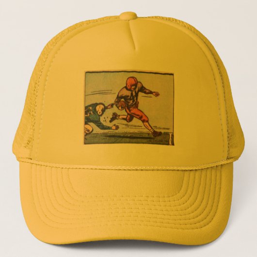  Amerikaans Football Illustratie Trucker Pet (Voorkant)