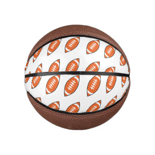 Amerikaans football illustratiepatroon basketbal