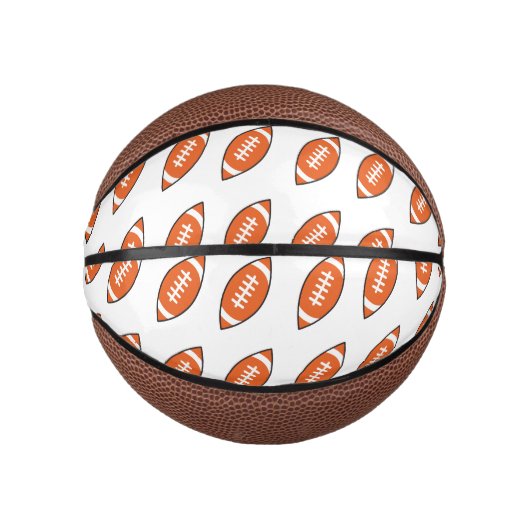 Amerikaans football illustratiepatroon basketbal (Voorkant)