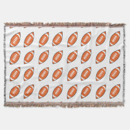 Amerikaans football illustratiepatroon deken