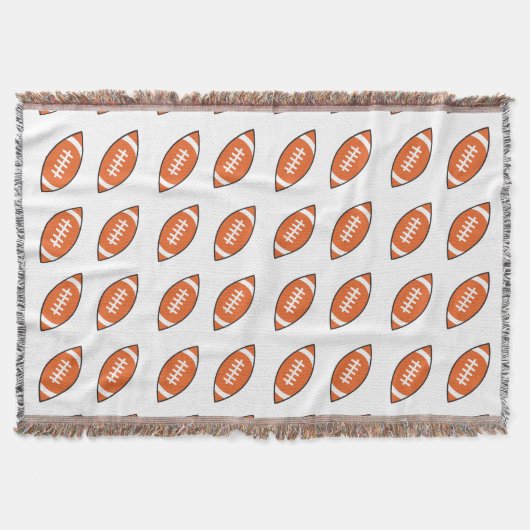 Amerikaans football illustratiepatroon deken (Voorkant)