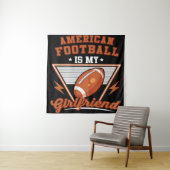 Amerikaans Football is mijn mandje Wandkleed (In situ)