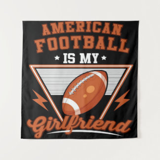Amerikaans Football is mijn mandje Wandkleed