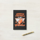 Amerikaans Football is mijn Vriendin Post-it® Notes (Op bureau)