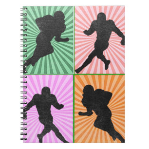 Amerikaans football kunstwerk voor liefhebbers van notitieboek