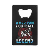 Amerikaans Football Legend Creditkaart Flessenopener (Voorkant)