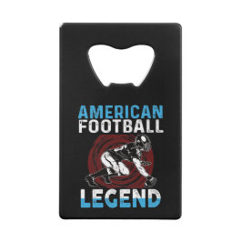 Amerikaans Football Legend Creditkaart Flessenopener