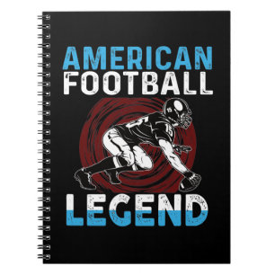 Amerikaans Football Legend Notitieboek