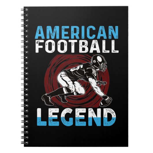 Amerikaans Football Legend Notitieboek (Voorkant)