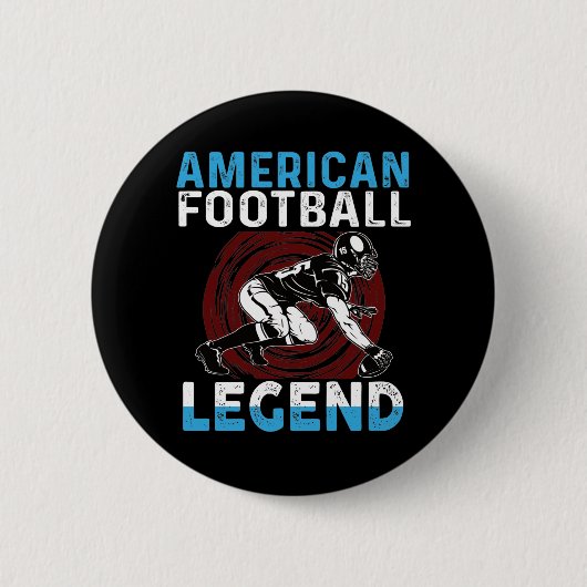 Amerikaans Football Legend Ronde Button 5,7 Cm (Voorkant)