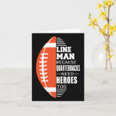 Amerikaans Football Lineman omdat quarterbacks Nee Kaart (Gele Bloem)