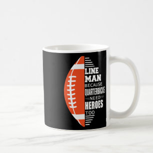 Amerikaans Football Lineman omdat quarterbacks Nee Koffiemok