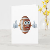 Amerikaans football man kaart (Gele Bloem)