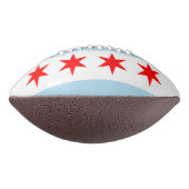 Amerikaans Football met Chicago Flag/Illinois USA (Gedraaid 90)