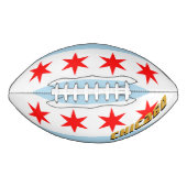 Amerikaans Football met Chicago Flag/Illinois USA (Voorkant)