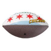 Amerikaans Football met Chicago Flag/Illinois USA (Gedraaid 270)