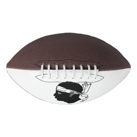 Amerikaans football met de vlag van Corsica (Voorkant)