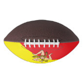 Amerikaans football met de vlag van Sicilië (Voorkant)