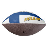 Amerikaans Football met Finse vlag / Finland (Gedraaid 270)