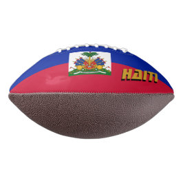 Amerikaans Football met Haïtiaanse vlag / Haïti