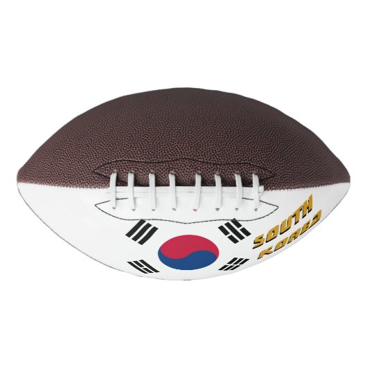 Amerikaans Football met Koreaanse vlag / Zuid-Kore (Voorkant)