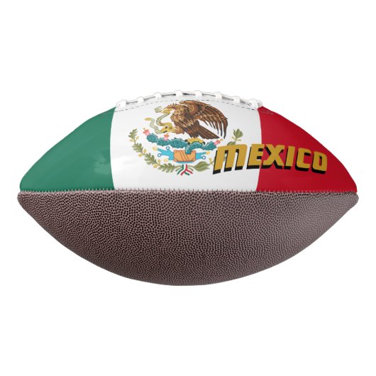 Amerikaans Football met Mexicaanse vlag / Mexico (Gedraaid 270)