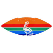 Amerikaans football met Sint-Petersburg vlag (Paneel)