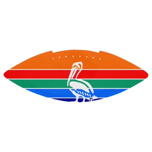 Amerikaans football met Sint-Petersburg vlag (Paneel)