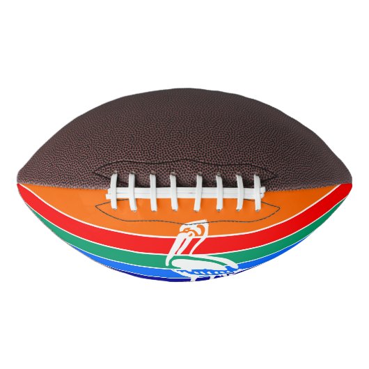 Amerikaans football met Sint-Petersburg vlag (Voorkant)