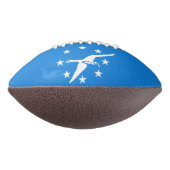 Amerikaans football met vlag van Corpus Christi (Gedraaid 270)