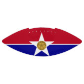 Amerikaans football met vlag van Dallas (Paneel)