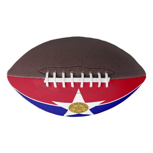 Amerikaans football met vlag van Dallas (Voorkant)