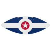 Amerikaans football met vlag van Indianapolis (Paneel)