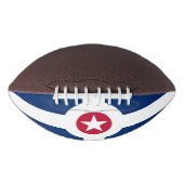 Amerikaans football met vlag van Indianapolis (Voorkant)