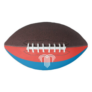 Amerikaans football met vlag van Kansas City